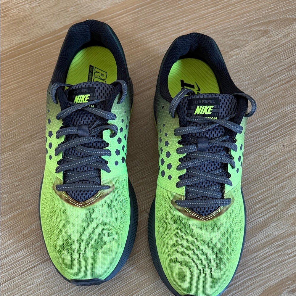 Nike Lime Green and Black Athletic Shoes
